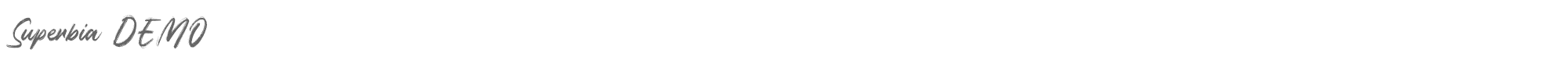 Sample characters Superbia Font